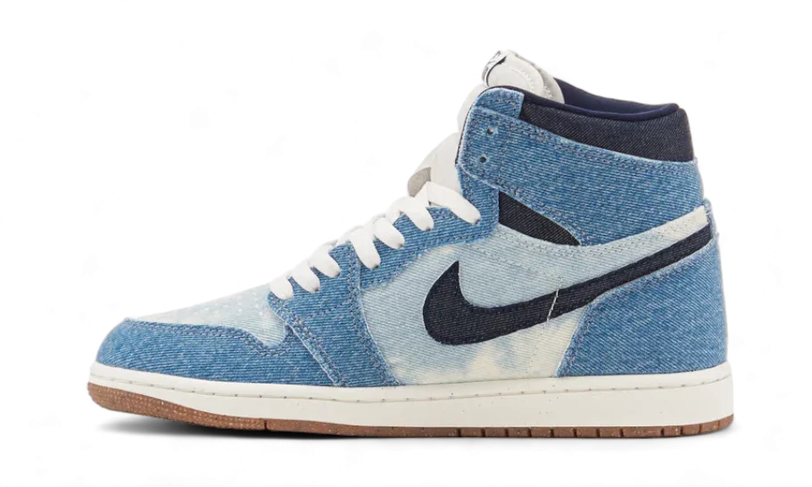 Air Jordan 1 Retro High OG Denim, Summit White/Obsidian-Summit White-Gum Medium Brown (FQ2947-100)