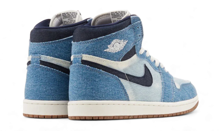 Air Jordan 1 Retro High OG Denim, Summit White/Obsidian-Summit White-Gum Medium Brown (FQ2947-100)