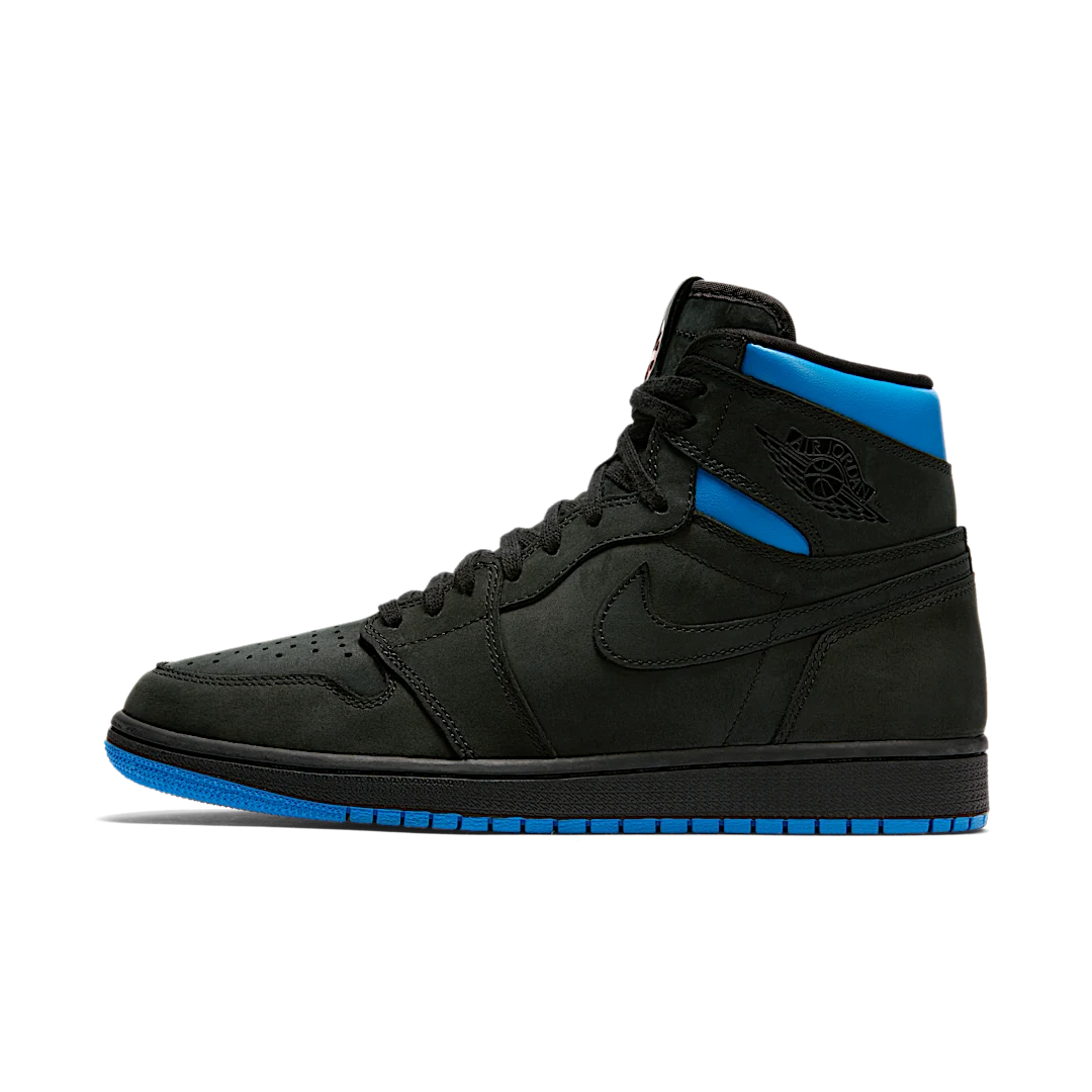 Air Jordan 1 Retro High OG Quai 54, Black/Italy Blue-University Red (AH1040-054)