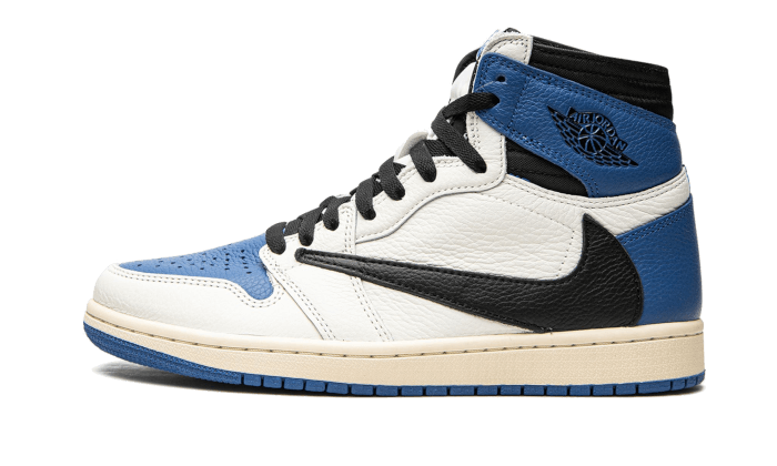 Air Jordan 1 Retro High OG SP Fragment x Travis Scott, Sail/Black-Military Blue-Shy Pink (DH3227-105)