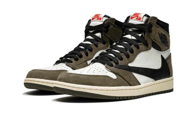 Air Jordan 1 Retro High OG SP Travis Scott Mocha, Sail/Black-Dark Mocha-University Red (CD4487-100)