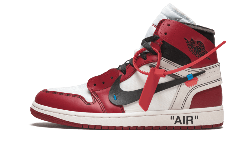 Air Jordan 1 Retro High Off-White Chicago, White/Black-Varsity Red (AA3834-101)