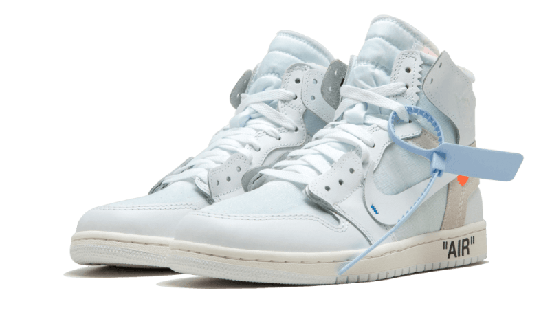 Air Jordan 1 Retro High Off-White Euro, White/White (AQ0818-100 / AQ8296-100)