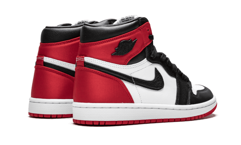 Air Jordan 1 Retro High Satin Black Toe, Black/White-University Red (CD0461-016)