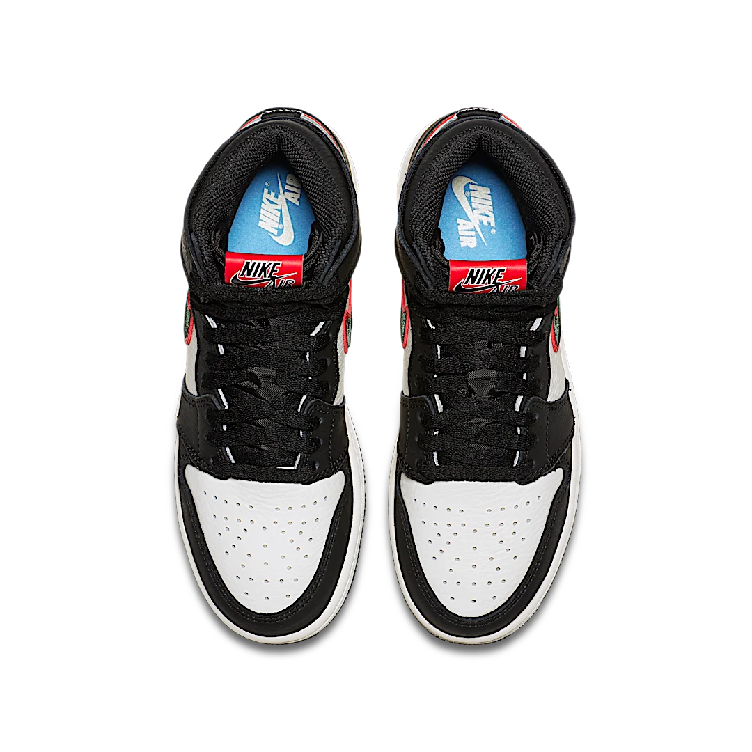 Air Jordan 1 Retro High Sports Illustrated (A Star Is Born), Black/Varsity Red-Sail-University Blue-Light Green Spark (575441-015)