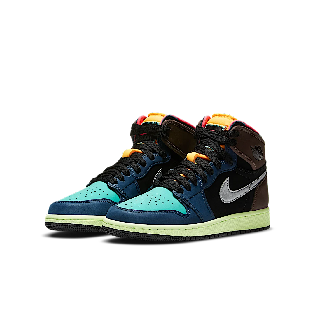 Air Jordan 1 Retro High Tokyo Bio Hack, Baroque Brown/Black-Laser Orange-Racer Pink (575441-201)