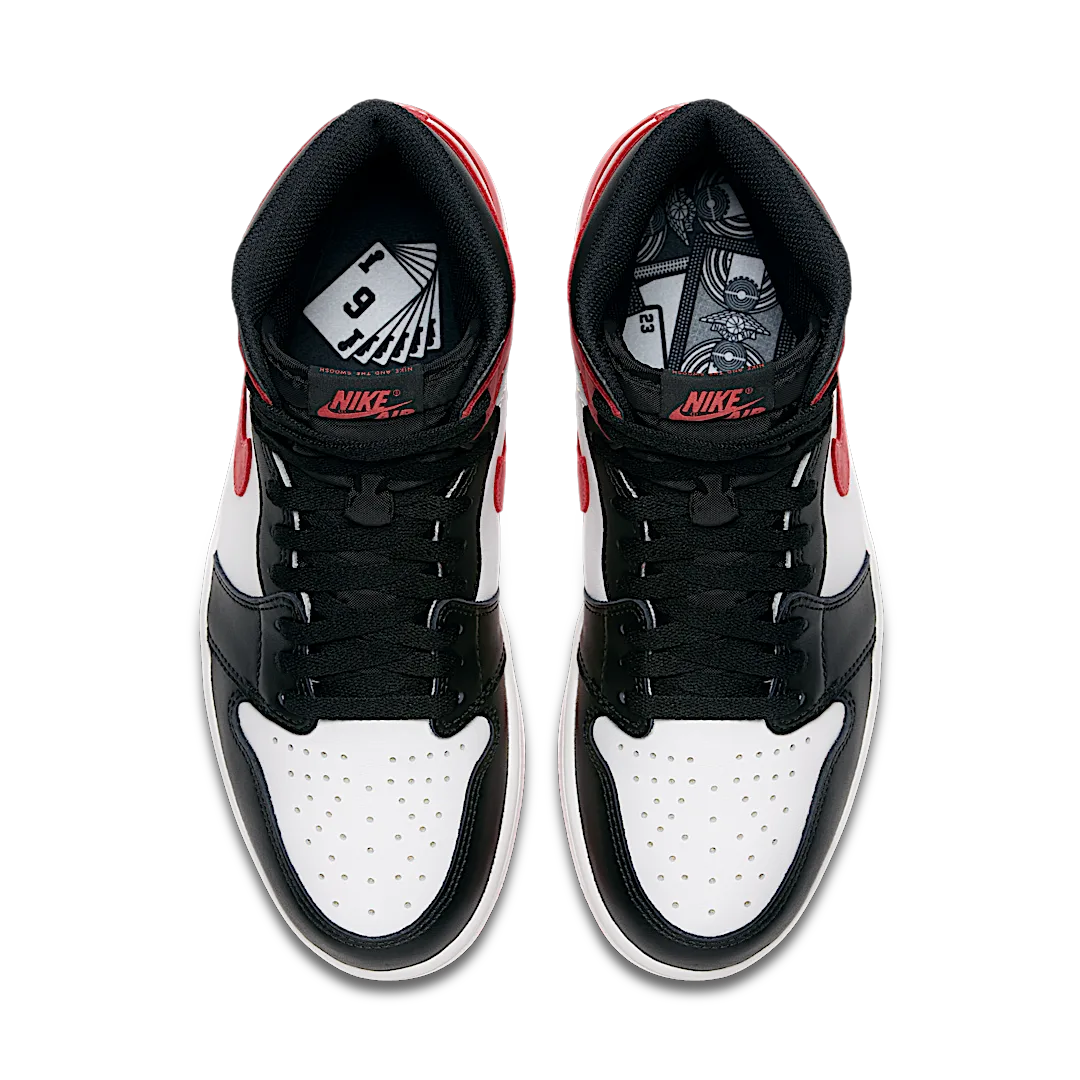 Air Jordan 1 Retro High Track Red, Summit White/Track Red-Black (555088-112)