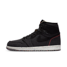 Air Jordan 1 Retro High Zoom Crater, Black/Wolf Grey-Flash Crimson (CW2414-001)