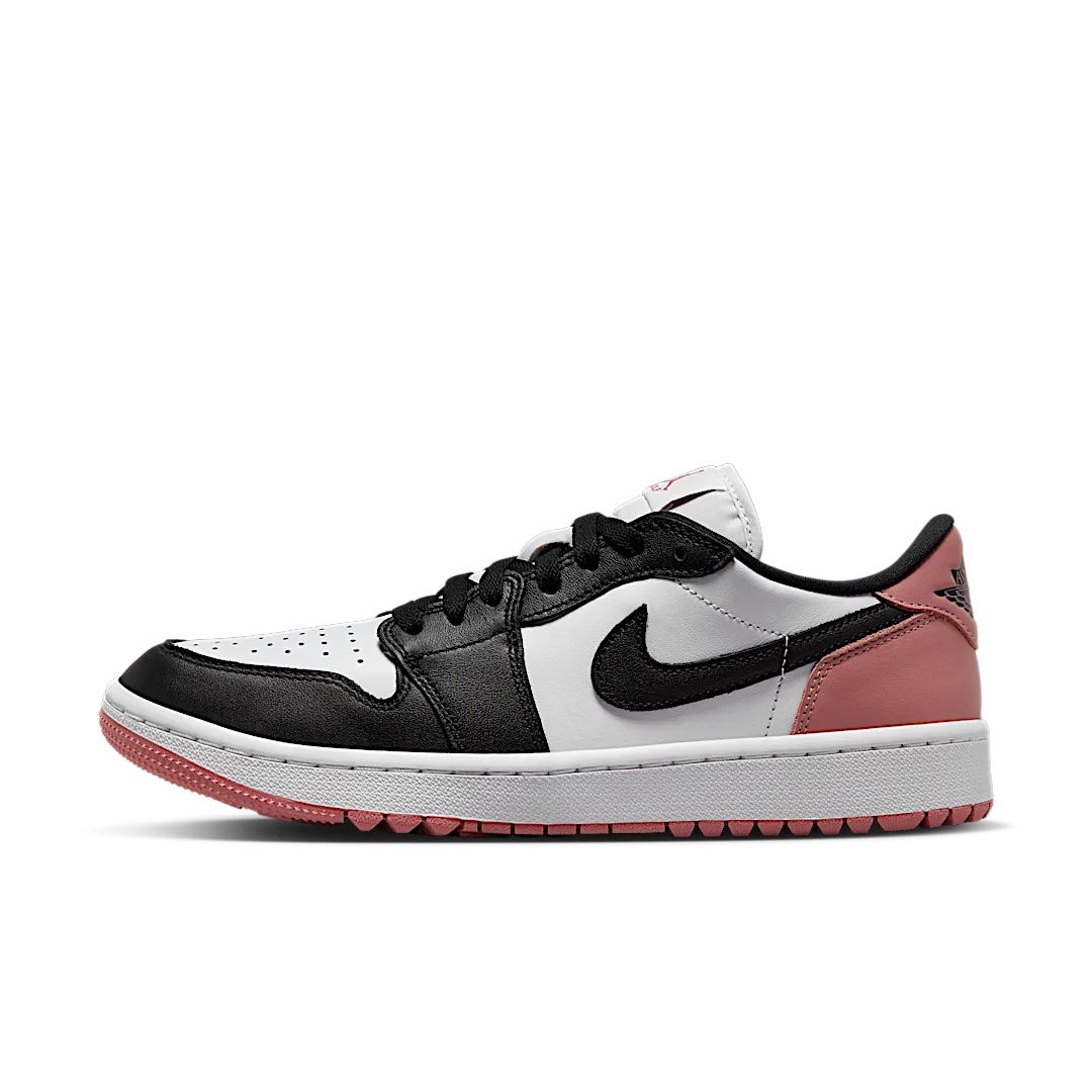 Air Jordan 1 Retro Low Golf Rust Pink, White/Black/Rust Pink (DD9315-106)