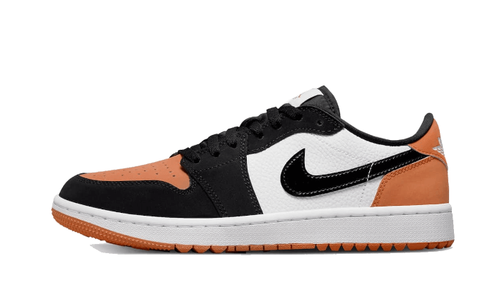 Air Jordan 1 Retro Low Golf Shattered Backboard, Starfish/Black-White (DD9315-800)