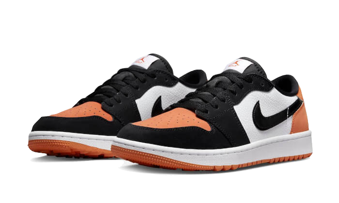 Air Jordan 1 Retro Low Golf Shattered Backboard, Starfish/Black-White (DD9315-800)