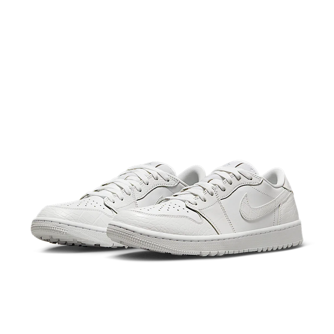 Air Jordan 1 Retro Low Golf White Croc, White/White/Pure Platinum (DD9315-110)