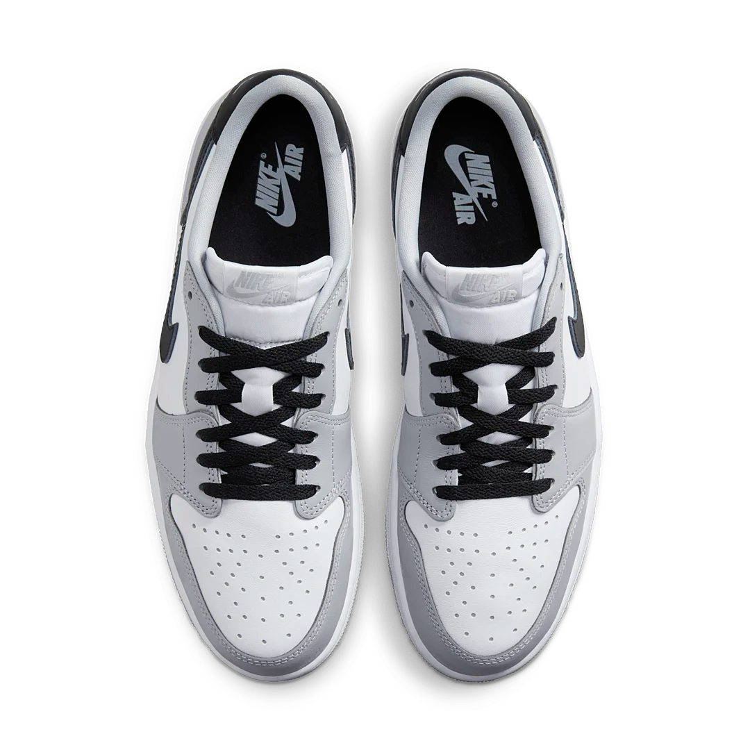 Air Jordan 1 Retro Low OG Barons, White/Black-Wolf Grey (CZ0790-110)