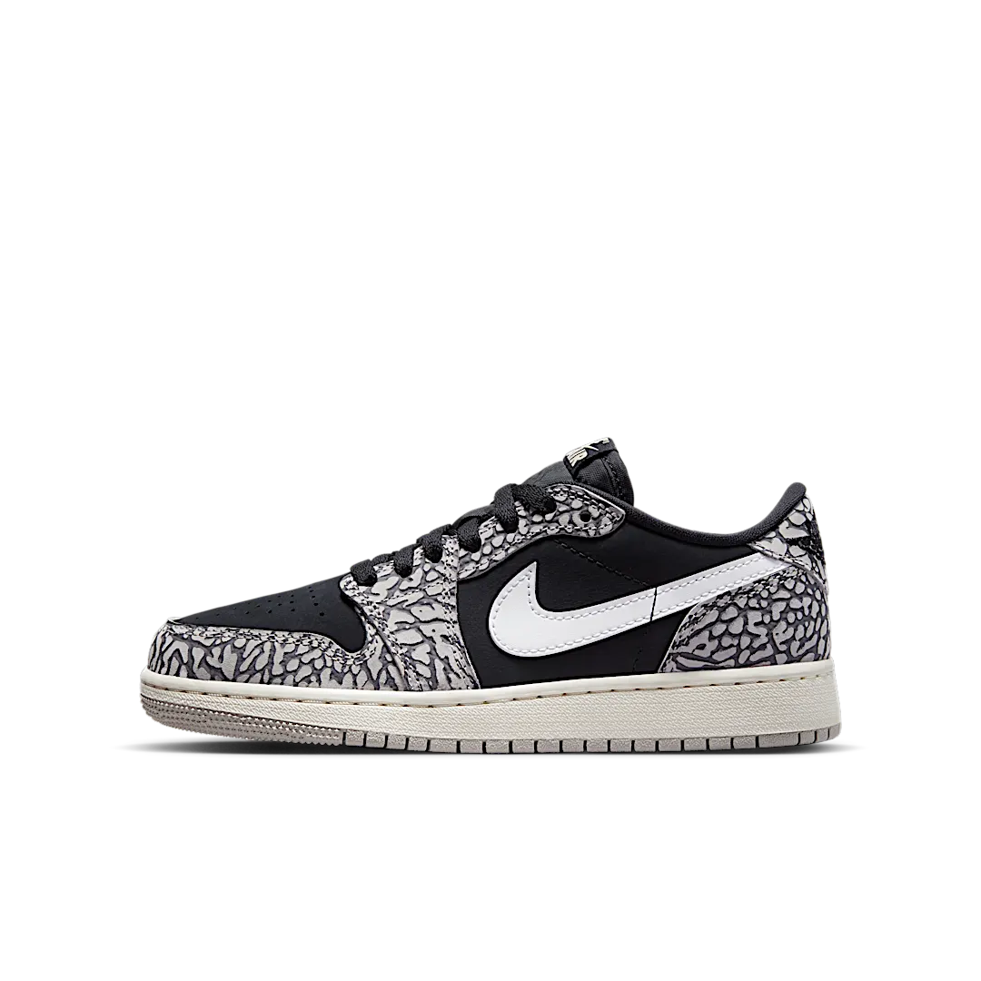 Air Jordan 1 Retro Low OG Black Cement, Black/Muslin/Tech Grey/White/Sail (CZ0858-001)