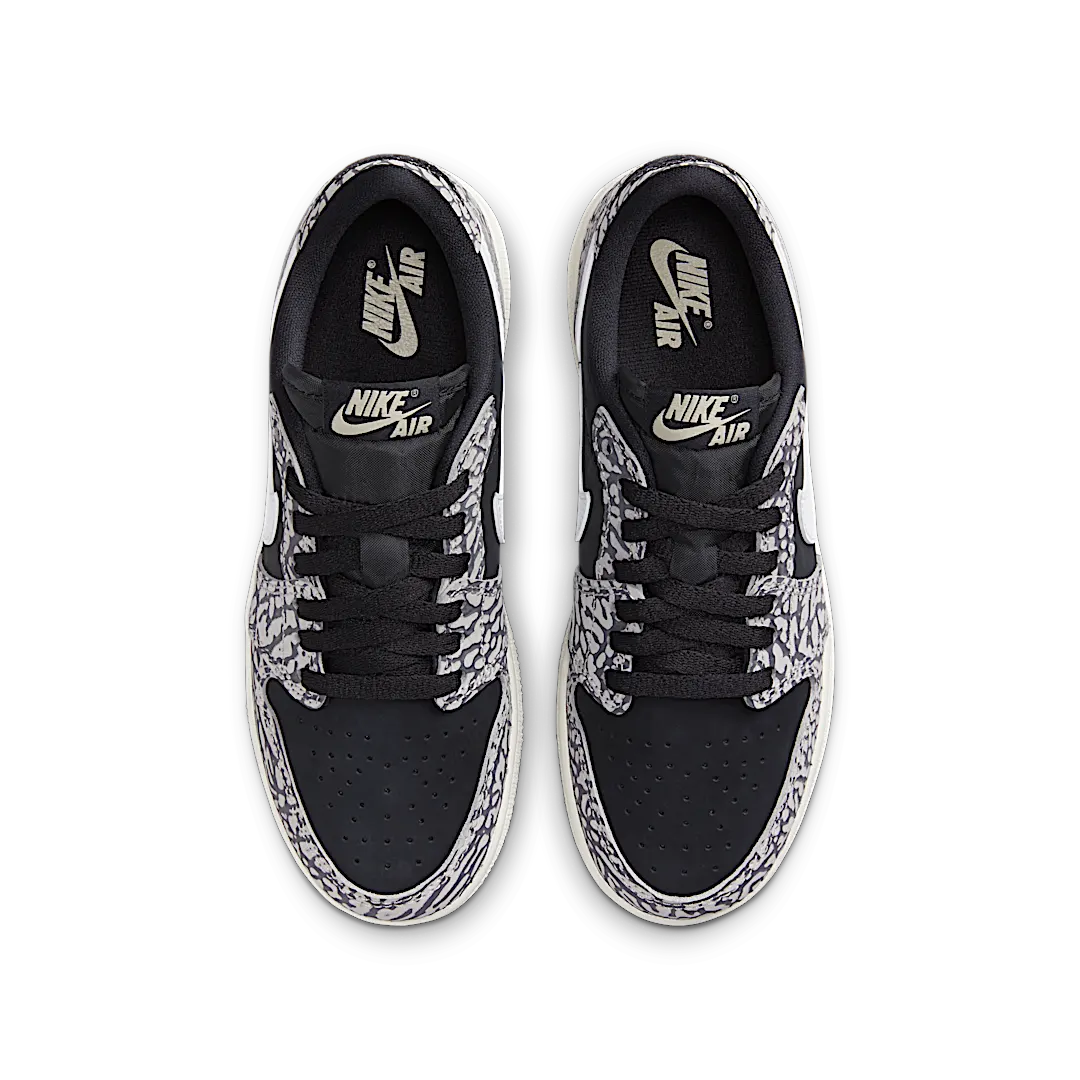 Air Jordan 1 Retro Low OG Black Cement, Black/Muslin/Tech Grey/White/Sail (CZ0858-001)