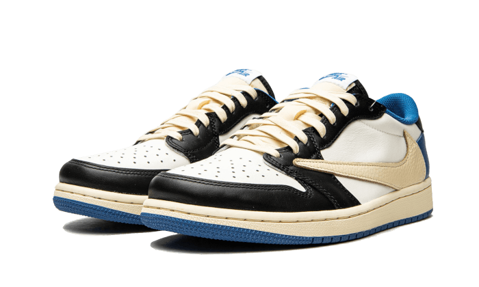 Air Jordan 1 Retro Low OG SP Fragment x Travis Scott, White/Black-Royal-Sail (DM7866-140)