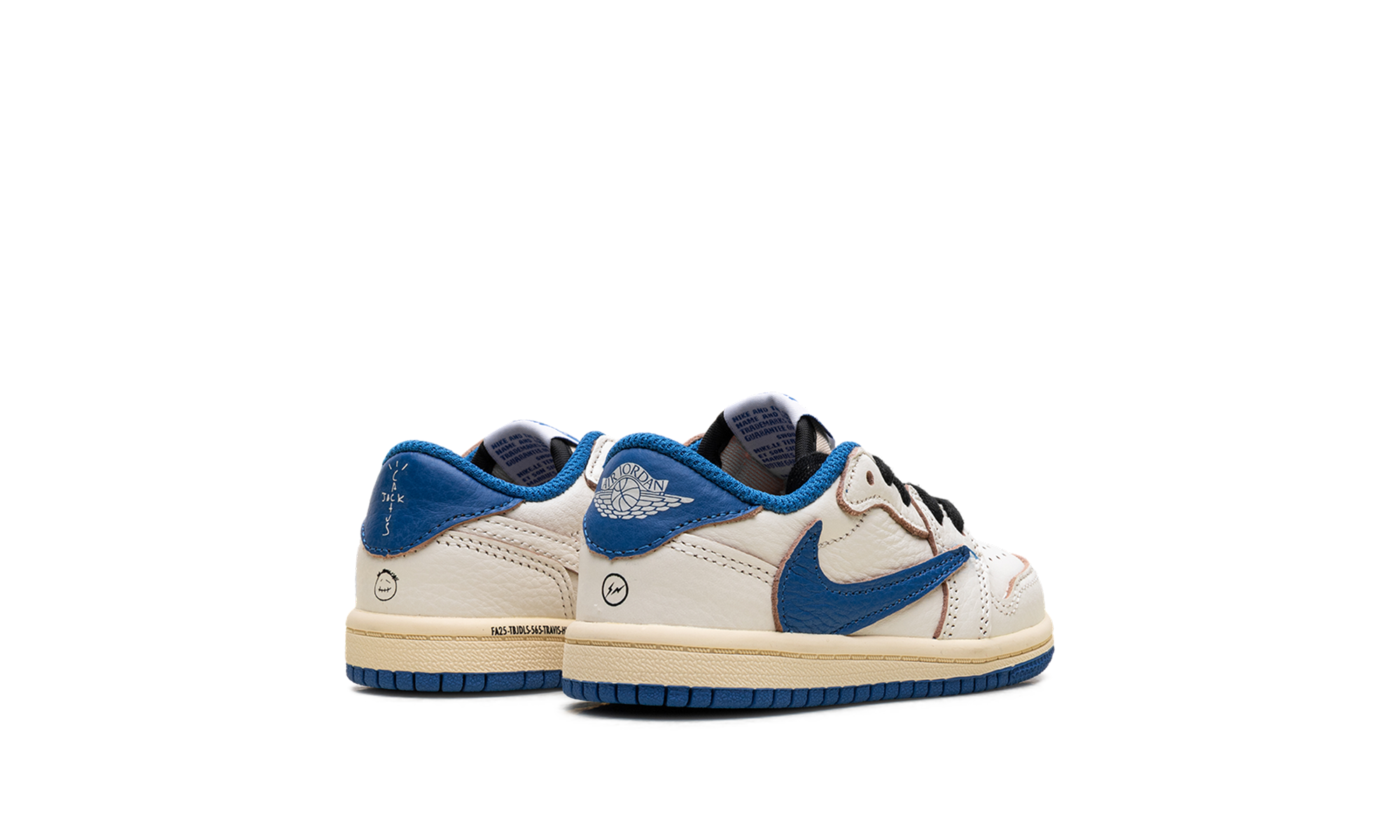 Air Jordan 1 Retro Low OG SP Fragment x Travis Scott Sail Military Blue (TD)