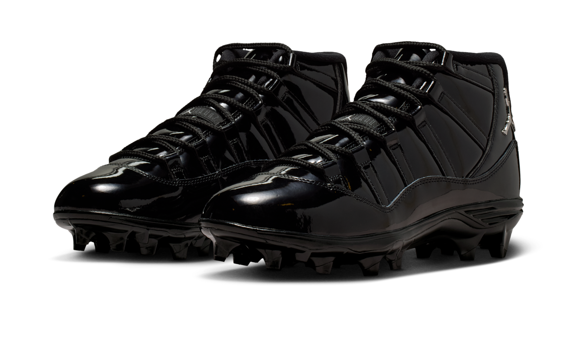 Air Jordan 11 Mid TD Cleat Patent Black