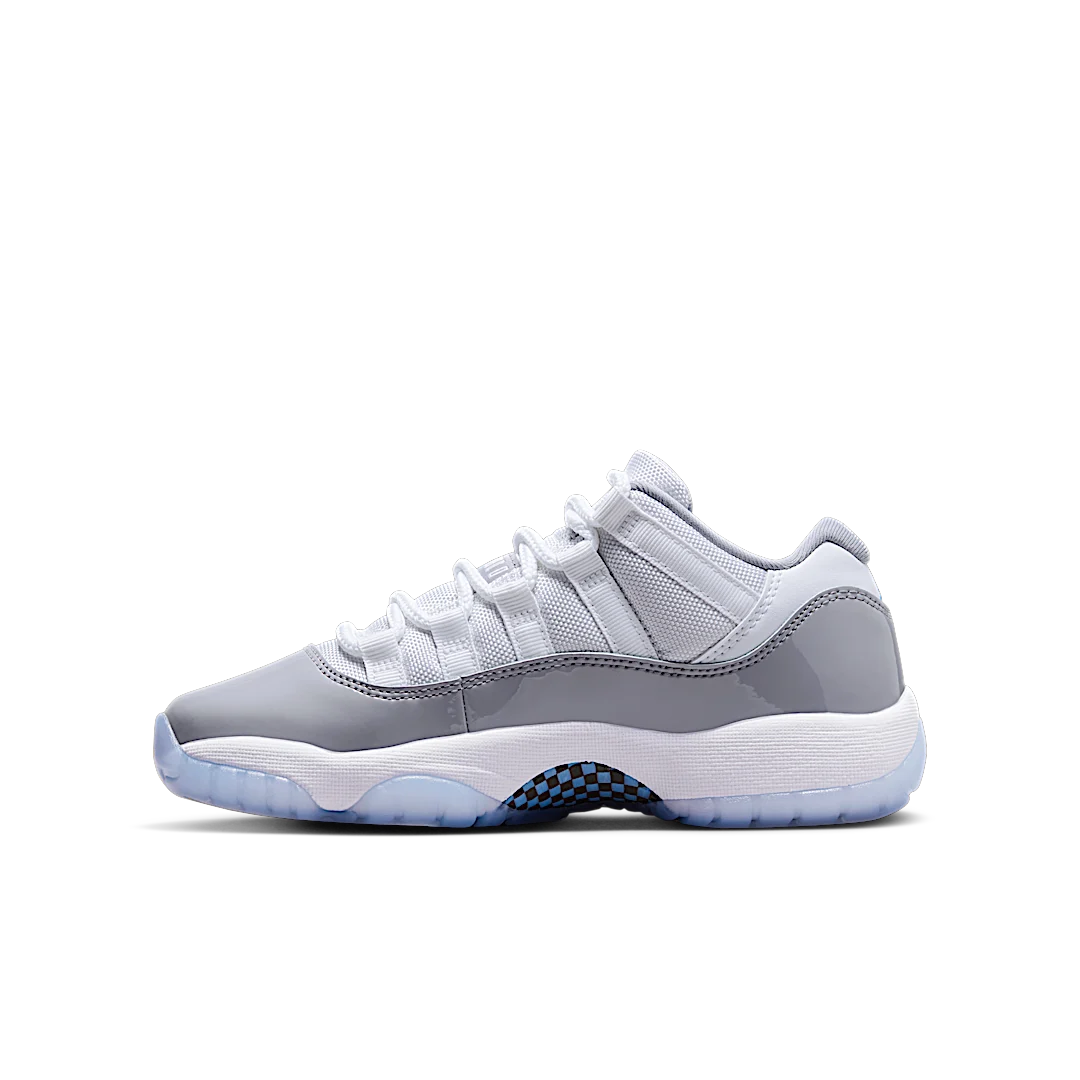 Air Jordan 11 Retro Low Cement Grey, White/Cement Grey/University Blue (528896-140)