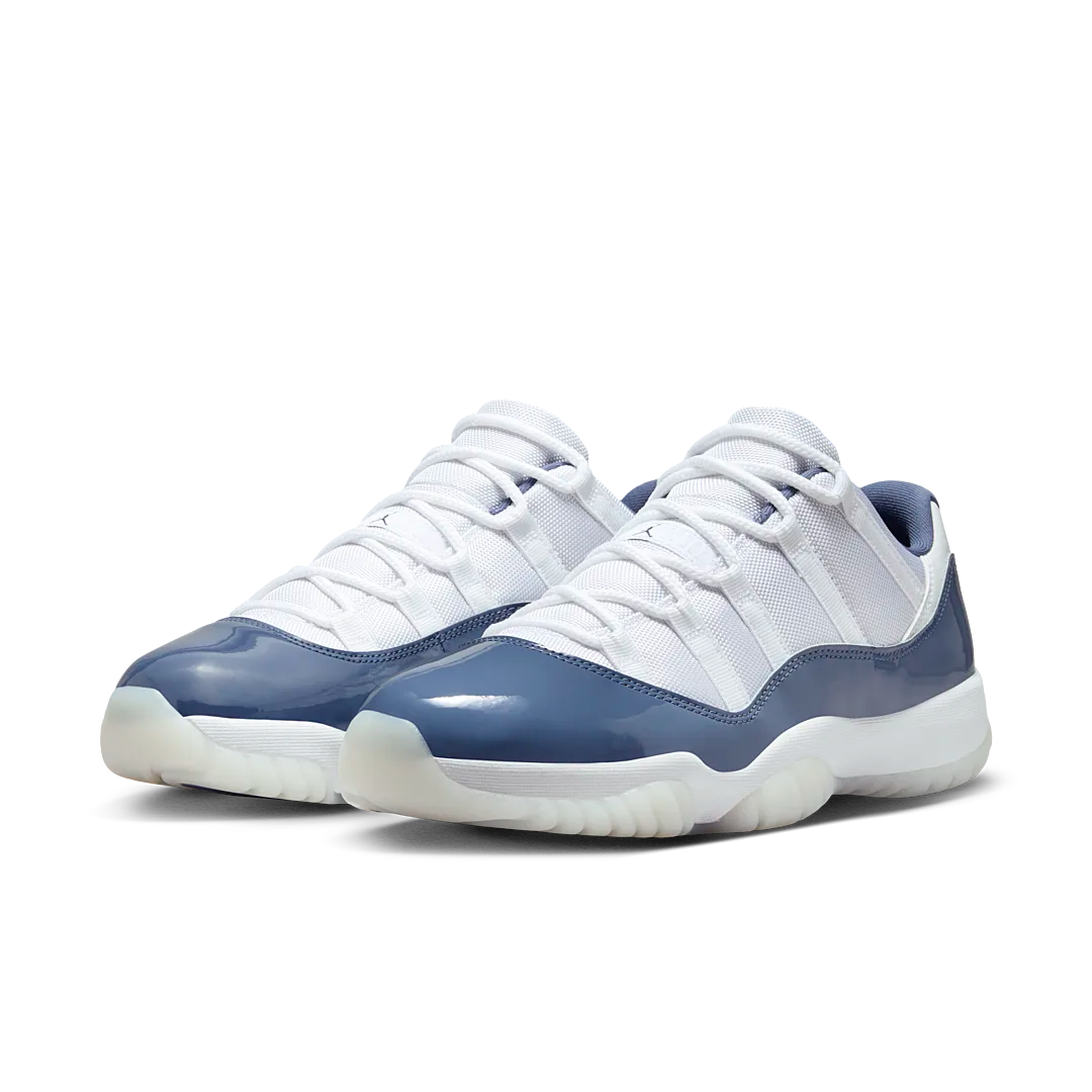 Air Jordan 11 Retro Low Diffused Blue, White/Midnight Navy/Diffused Blue/Football Grey (FV5104-104)