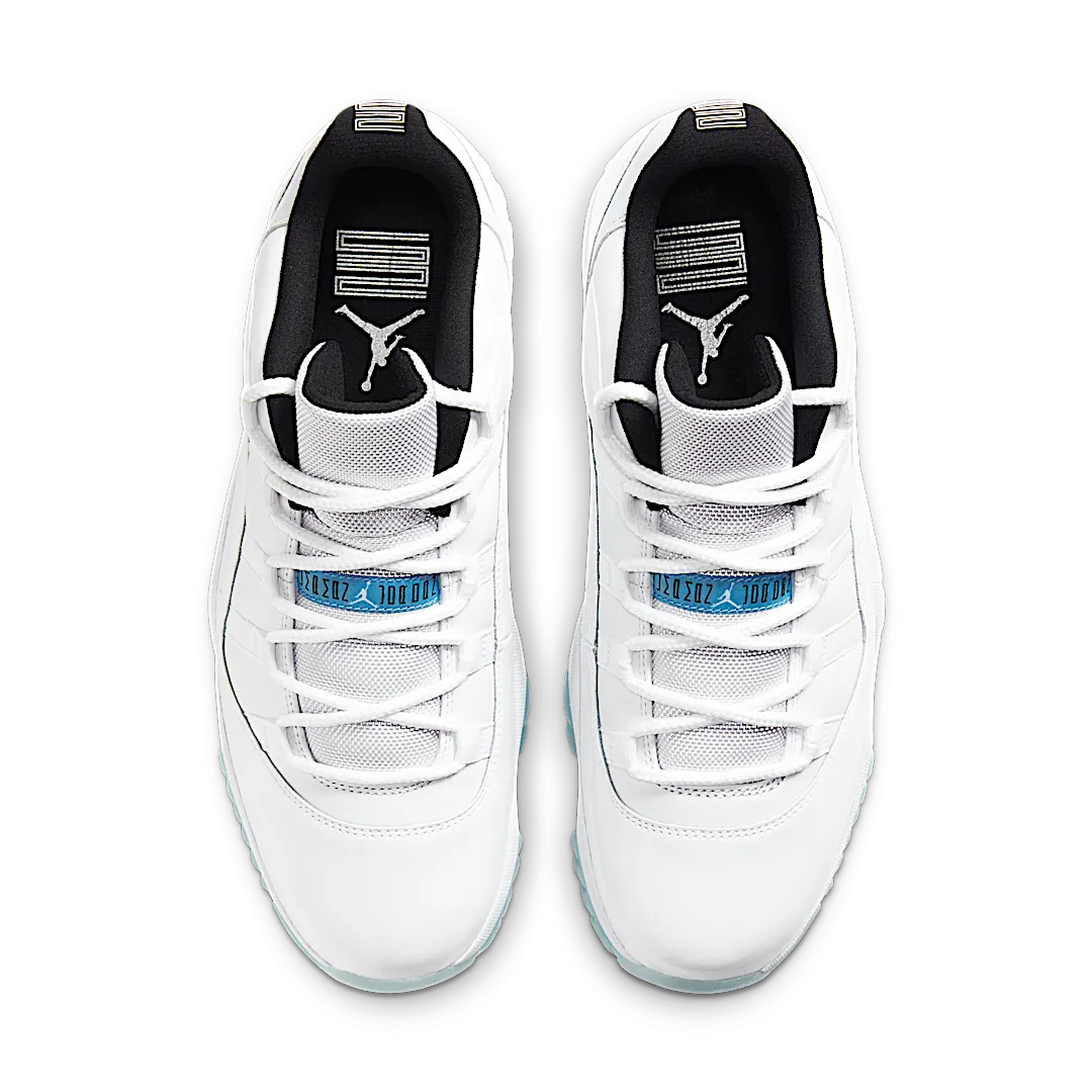 Air Jordan 11 Retro Low Legend Blue, White/White-Black-Legend Blue (AV2187-117)