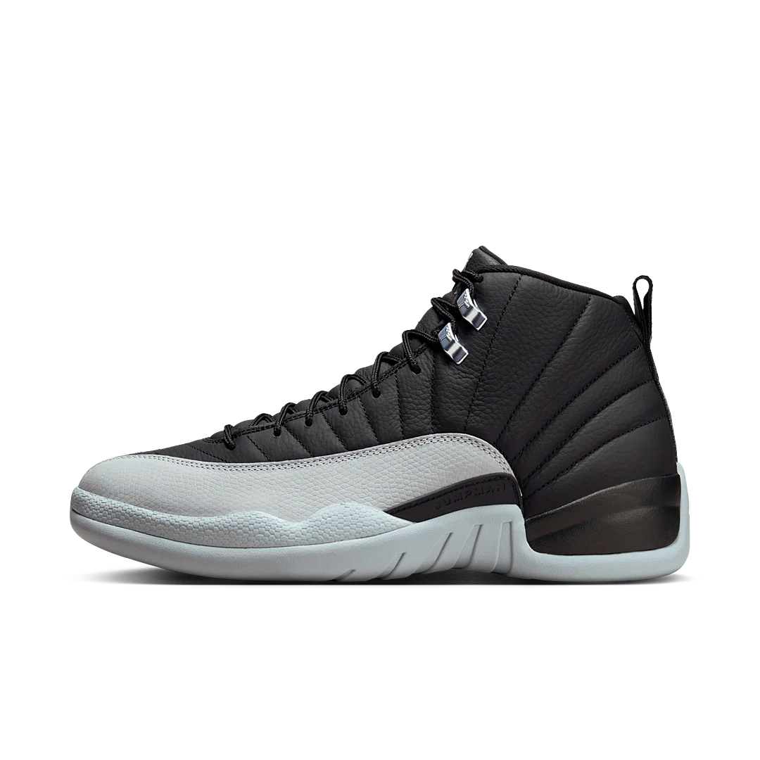 Air Jordan 12 Retro Barons, Black/Wolf Grey-White (CT8013-010)