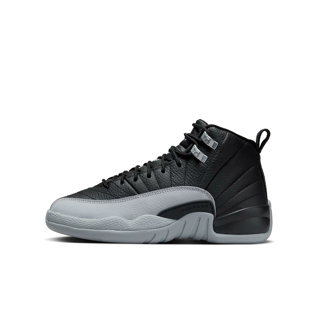 Air Jordan 12 Retro Barons, Black/Wolf Grey-White (153265-010)