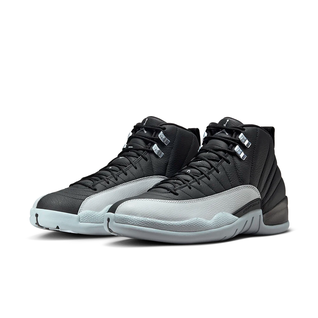 Air Jordan 12 Retro Barons, Black/Wolf Grey-White (CT8013-010)