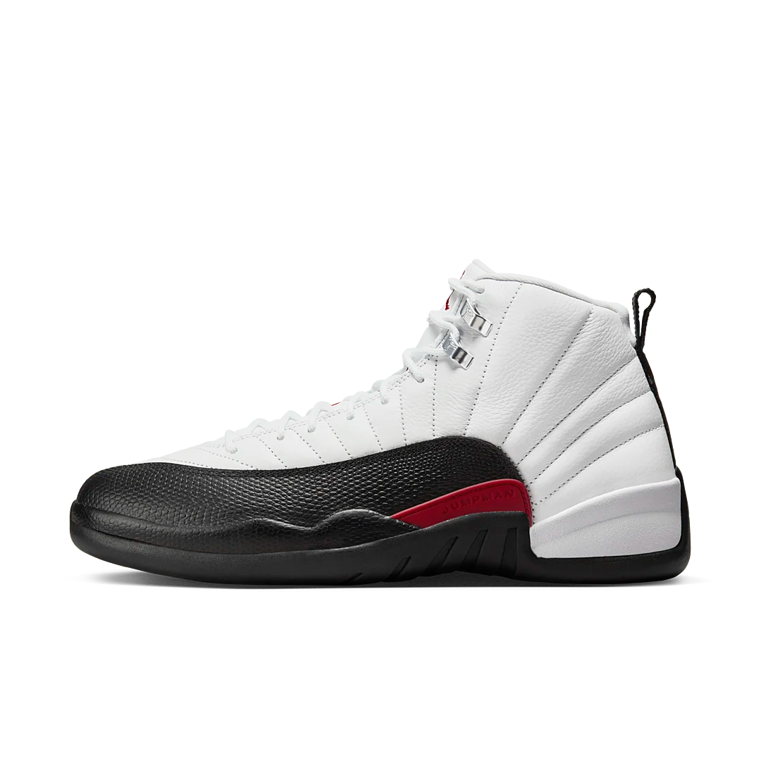 Air Jordan 12 Retro Taxi Flip, White/Gym Red/Black (CT8013-162)