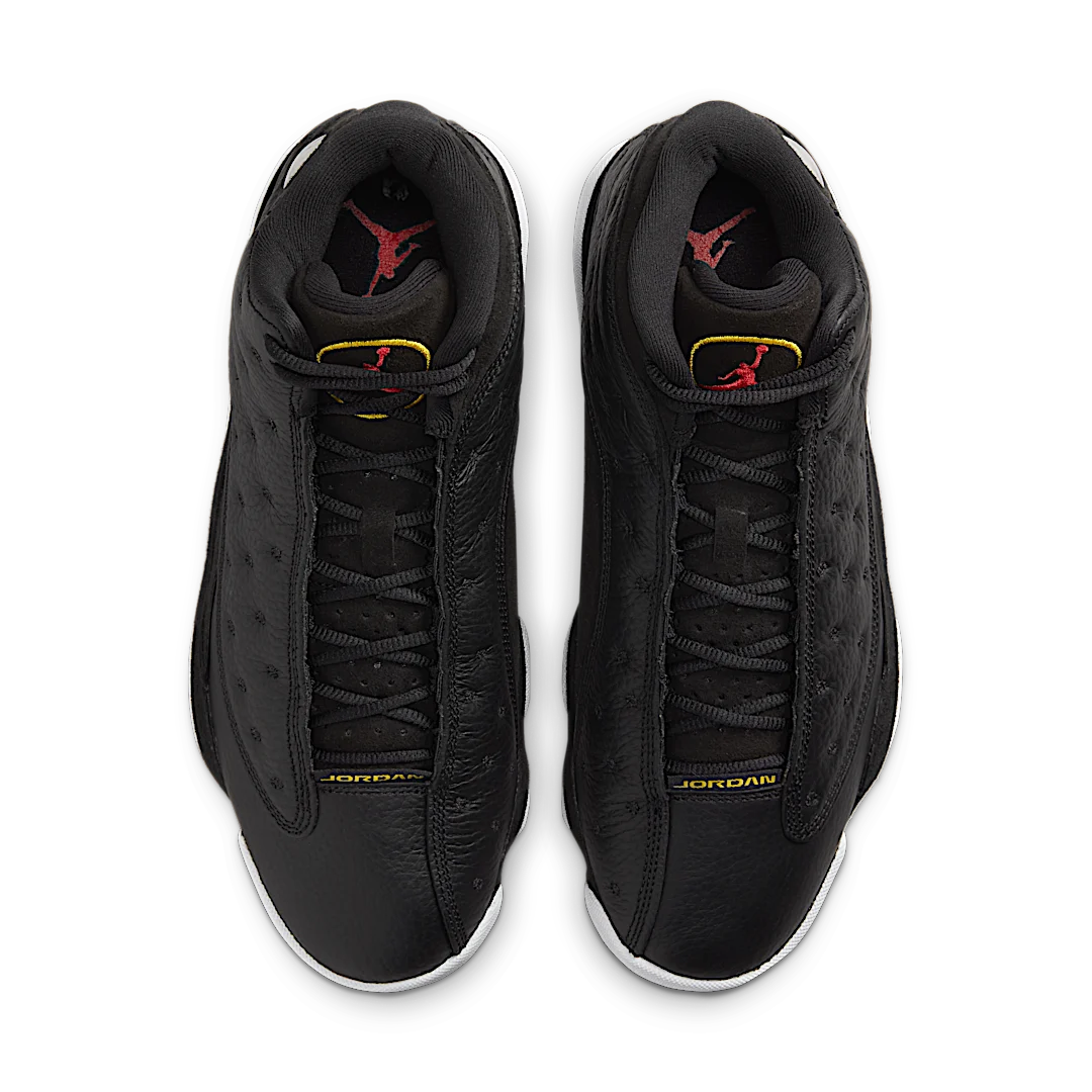 Air Jordan 13 Retro Playoffs (2023), Black/Varsity Red-White-Vibrant Yellow (414571-062)