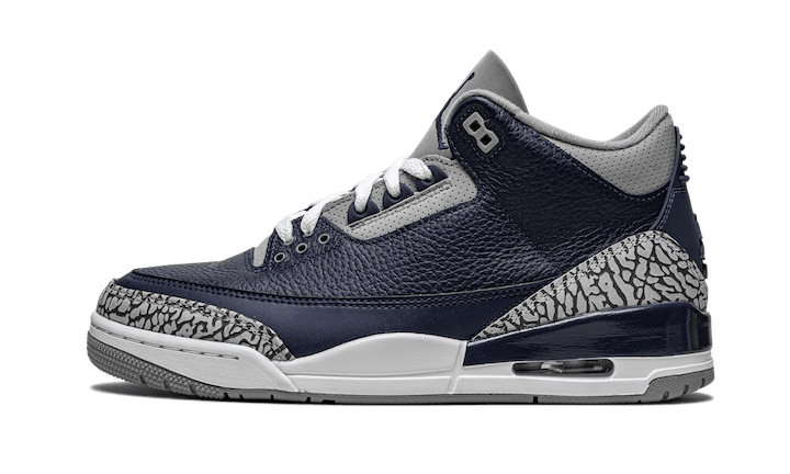 Air Jordan 3 Retro Georgetown (2021), Midnight Navy/Cement Grey-White (CT8532-401)