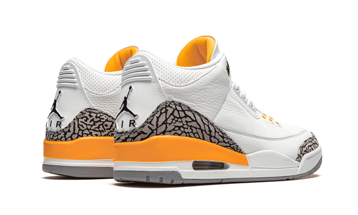 Air Jordan 3 Retro Laser Orange, White/Laser Orange-Cement Grey-Black (CK9246-108)