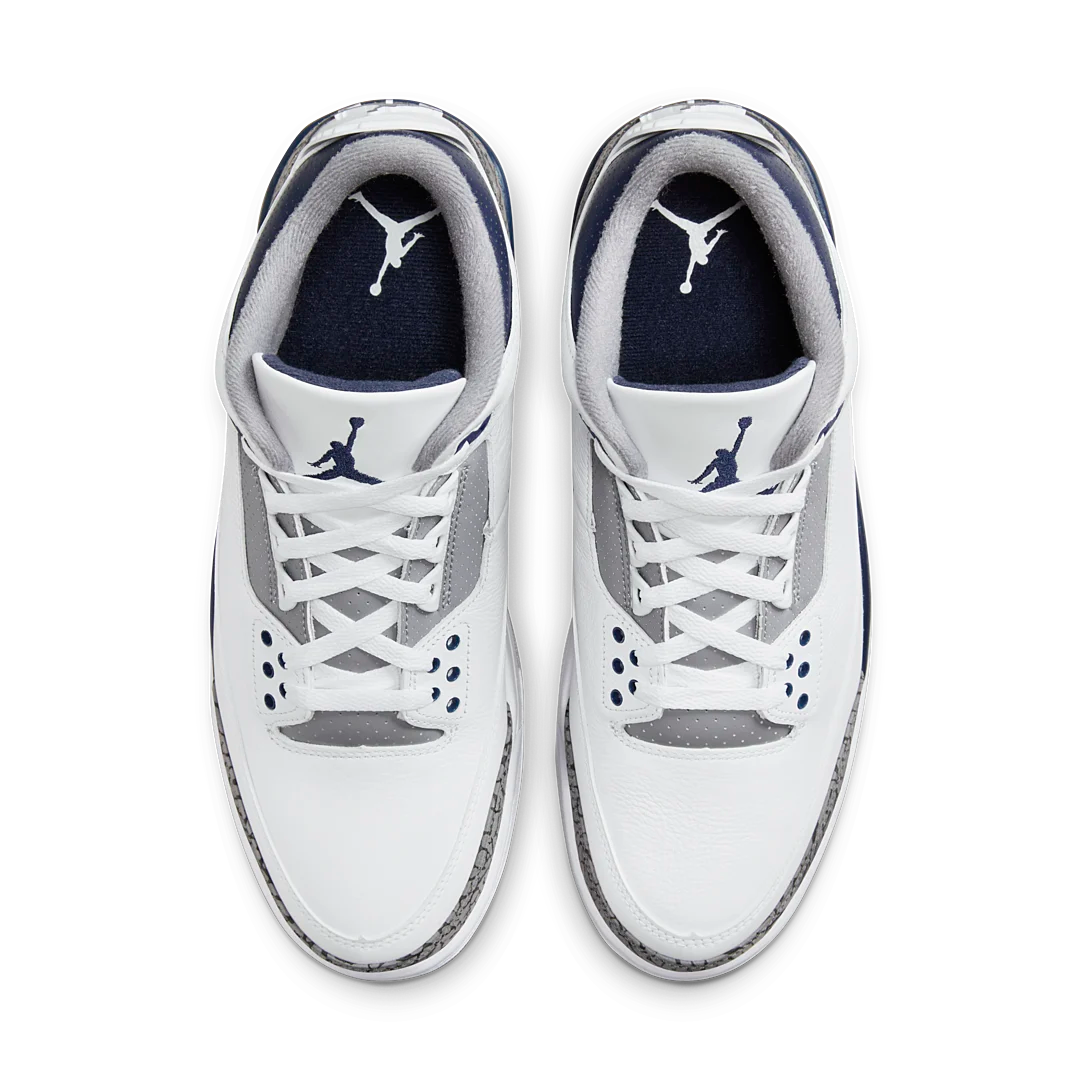 Air Jordan 3 Retro Midnight Navy, White/Cement Grey/Black/Midnight Navy (CT8532-140)