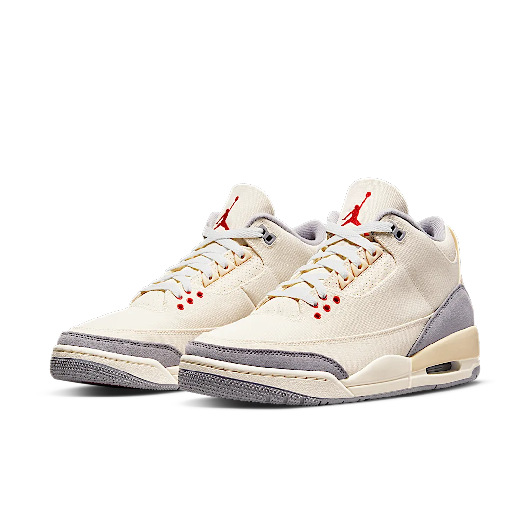 Air Jordan 3 Retro Muslin, Muslin/University Red-Cement Grey-Sail (DH7139-100)