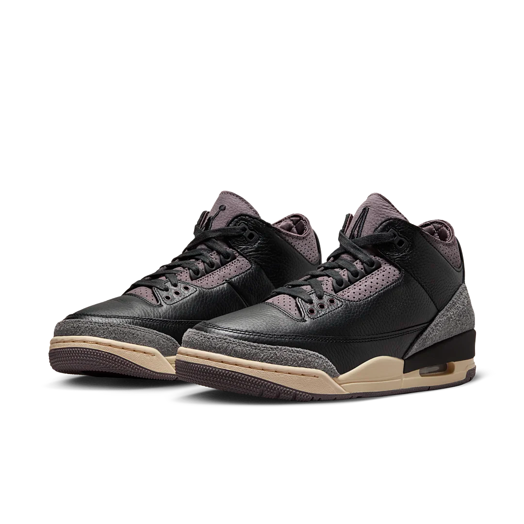 Air Jordan 3 Retro OG SP A Ma Maniére While You Were Sleeping, Black/Black/Flat Pewter/Violet Ore (FZ4811-001)