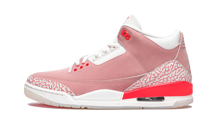 Air Jordan 3 Retro Rust Pink, Sail/Rust Pink-White-Crimson (CK9246-600)