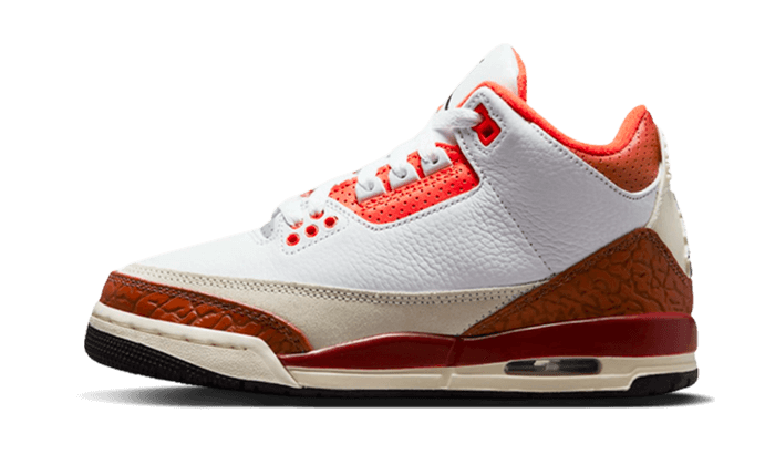 Air Jordan 3 Retro SE Dunk on Mars, White/Black/Mars Stone/Team Orange (DV7028-108)