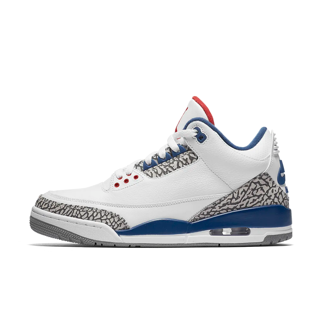 Air Jordan 3 Retro True Blue (2016), White/True Blue-Varsity Red (854262-106)