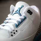 Air Jordan 3 Retro UNC (2020), White/Valor Blue-Tech Grey (CT8532-104)