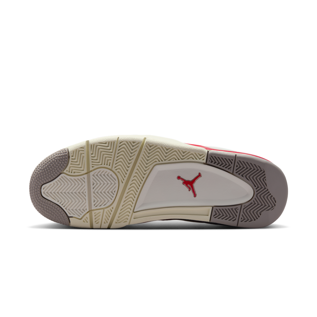 Air Jordan 4 RM Fire Red, Sail/Fire Red/College Grey/Coconut Milk (HF8126-100)