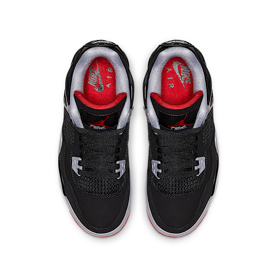 Air Jordan 4 Retro Bred (2019), Black/Fire Red-Cement Grey-Summit White (408452-060)