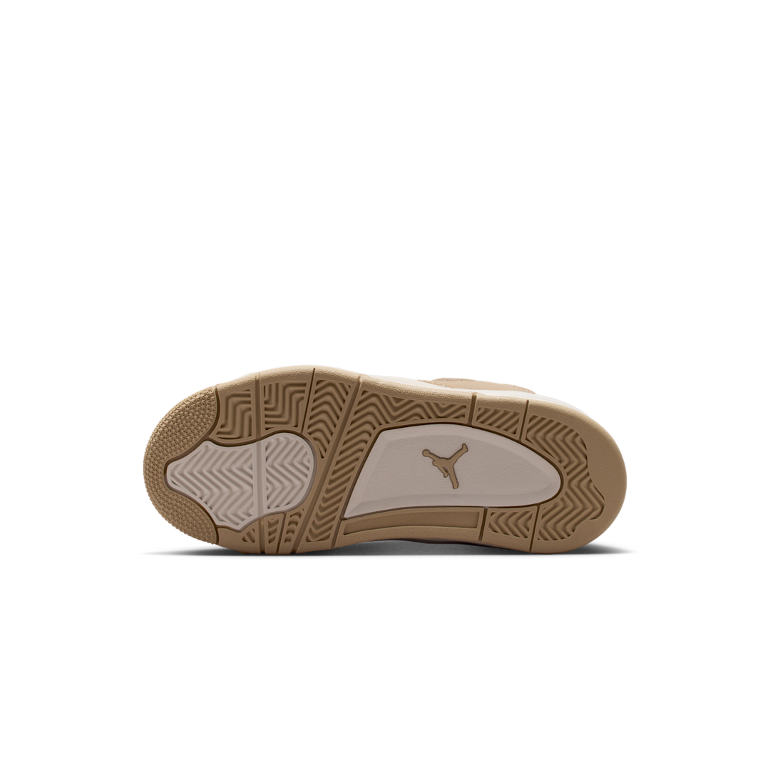 Air Jordan 4 Retro Cozy Girl (PS), Hemp/Light Orewood Brown (HV4385-200)
