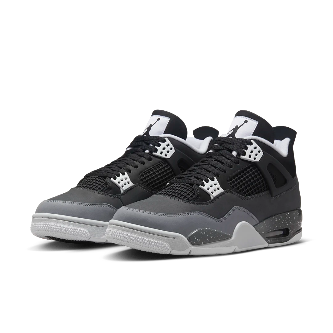 Air Jordan 4 Retro Fear (2024), Black/White/Anthracite/Black/Pure Platinum (FQ8138-002 / FQ8213-002)