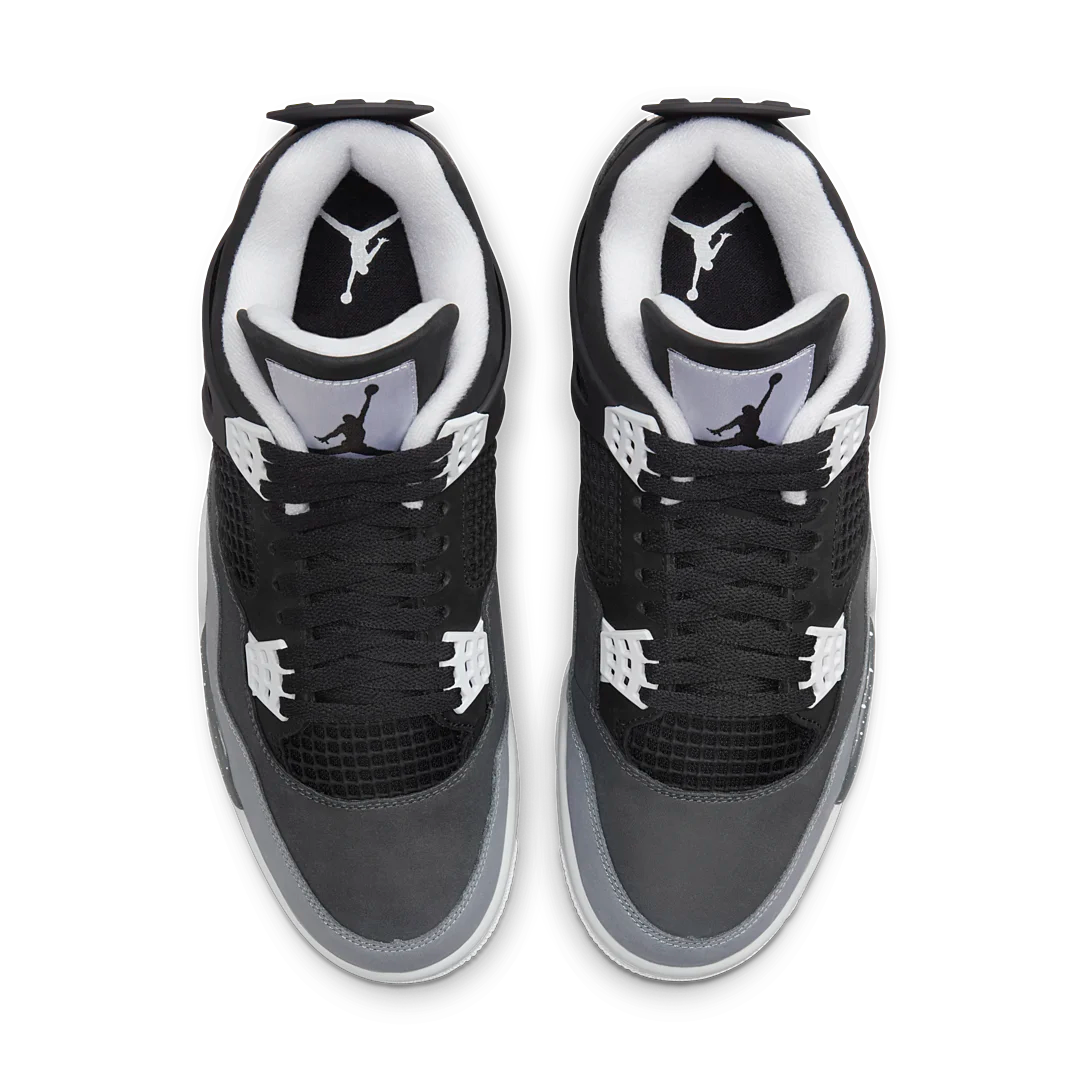 Air Jordan 4 Retro Fear (2024), Black/White/Anthracite/Black/Pure Platinum (FQ8138-002 / FQ8213-002)