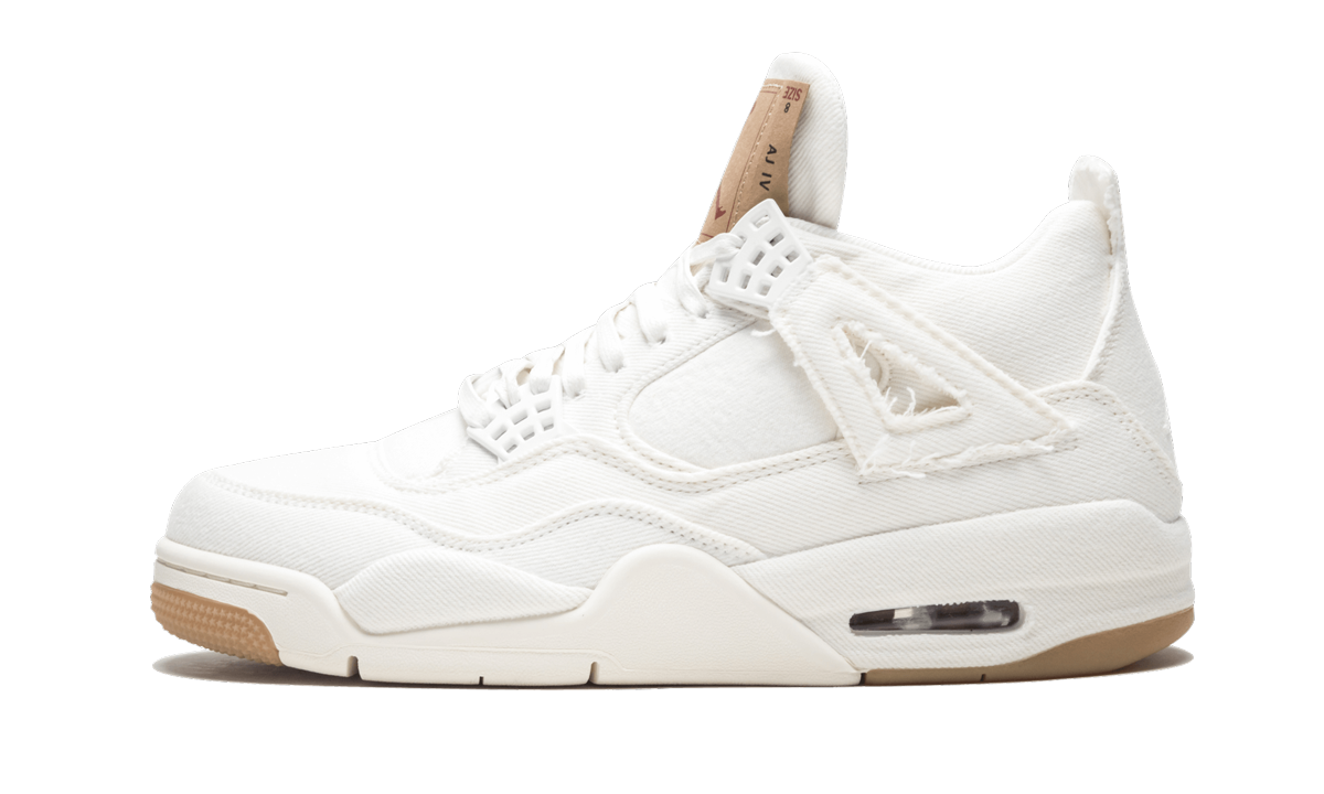 Air Jordan 4 Retro Levi's White (Blank Tag)