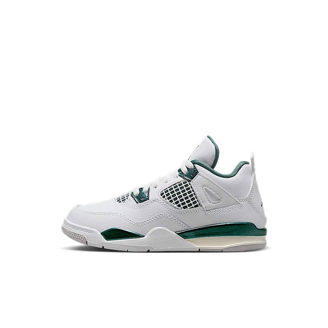 Air Jordan 4 Retro Oxidized Green (PS), White/Oxidized Green/White/Neutral Grey (BQ7669-103)