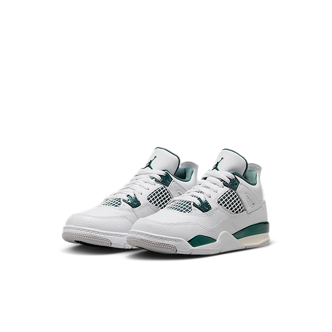 Air Jordan 4 Retro Oxidized Green (PS), White/Oxidized Green/White/Neutral Grey (BQ7669-103)