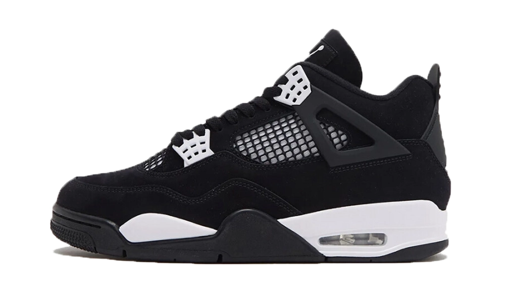 Air Jordan 4 Retro White Thunder, Black/White/Black (FQ8138-001 / FQ8213-001)