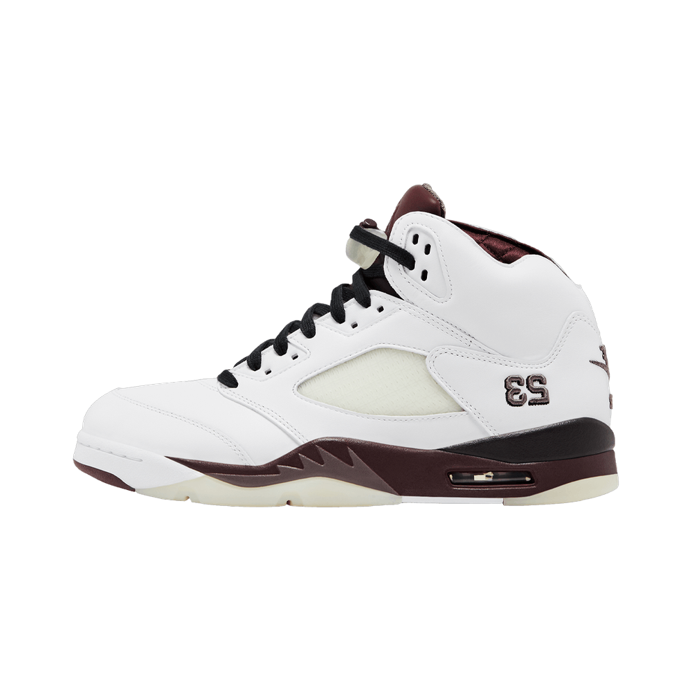 Air Jordan 5 Retro A Ma Maniére Black Collective, White/Violet Ore-Burgundy Crush-Black (IB1528-100)