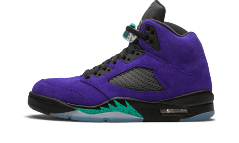 Air Jordan 5 Retro Alternate Grape, Grape Ice/New Emerald-Black (136027-500)